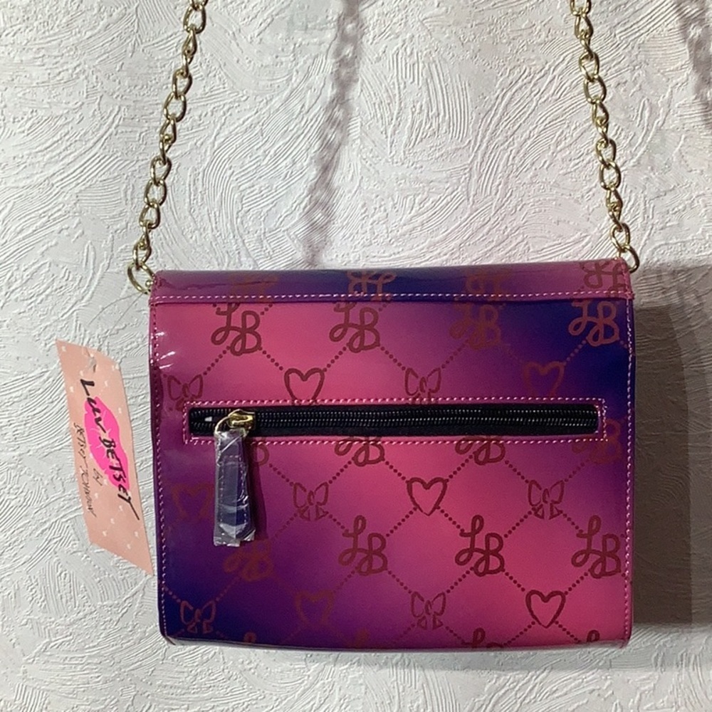 Betsey Johnson NEW - Patent Wallet - ombre Fuchsia - LBellen - LUV BETSEY LB - Picture 11 of 13